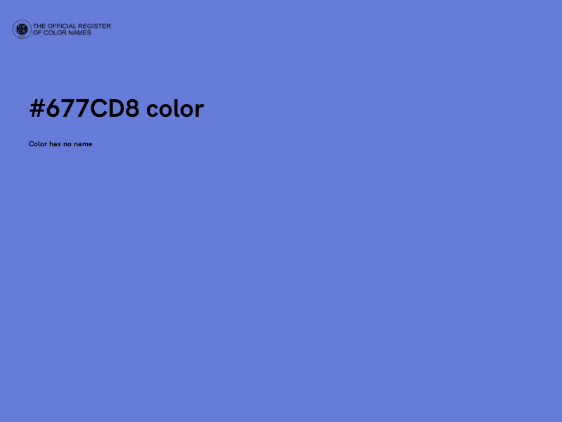 #677CD8 color image
