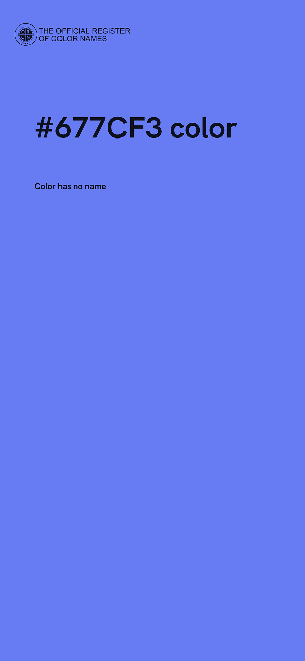 #677CF3 color image
