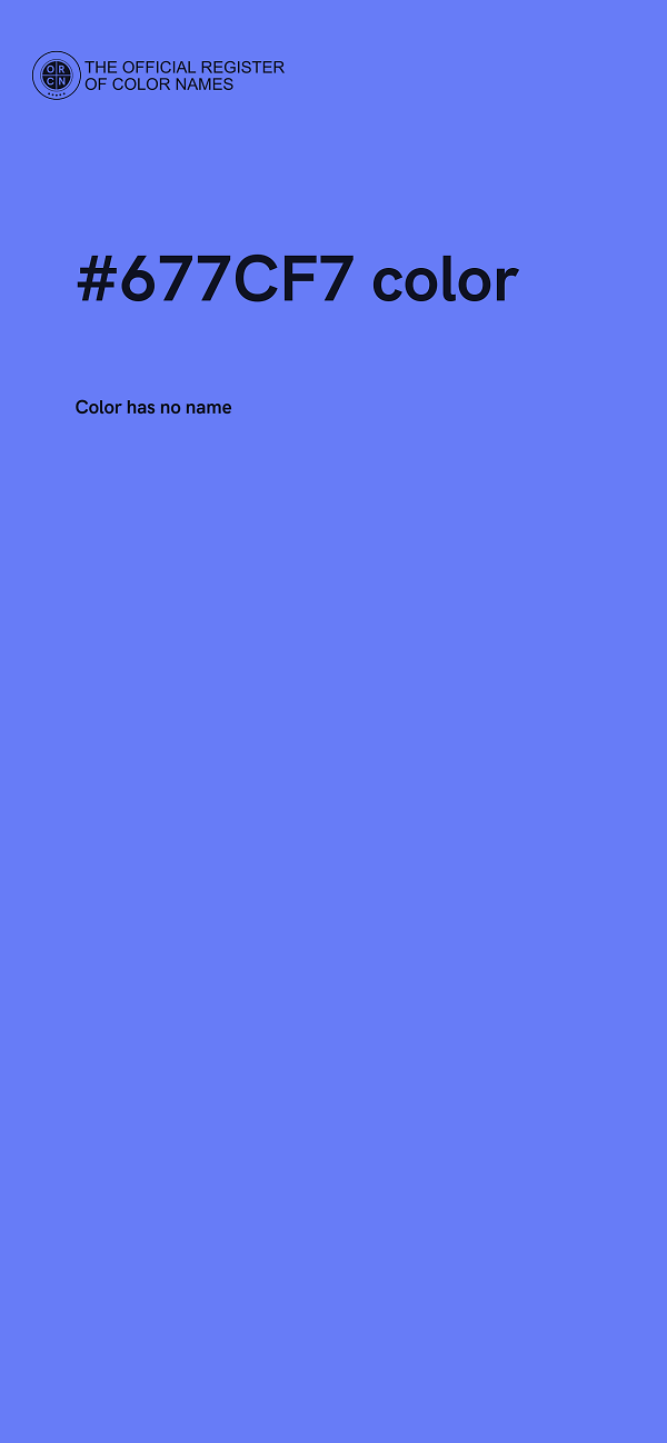 #677CF7 color image
