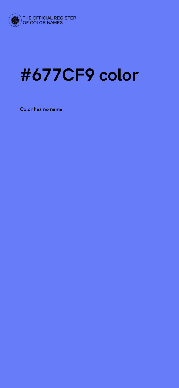 #677CF9 color image