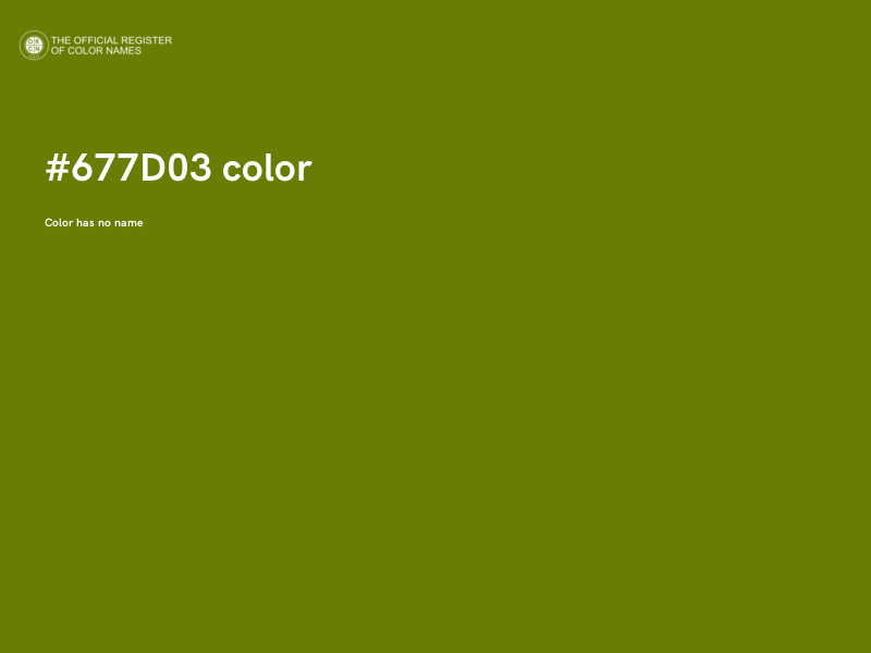 #677D03 color image