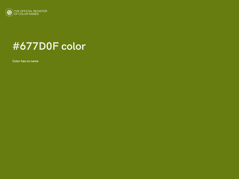 #677D0F color image