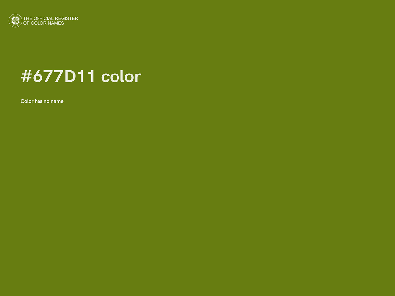 #677D11 color image