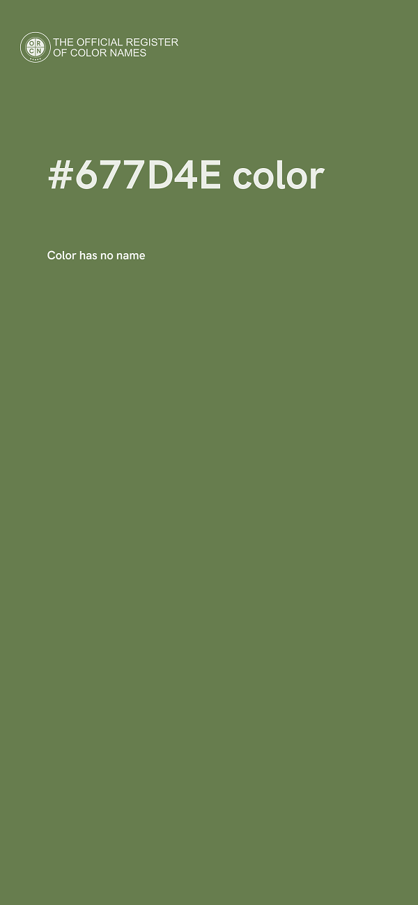 #677D4E color image