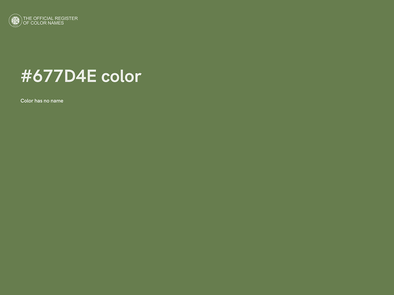 #677D4E color image