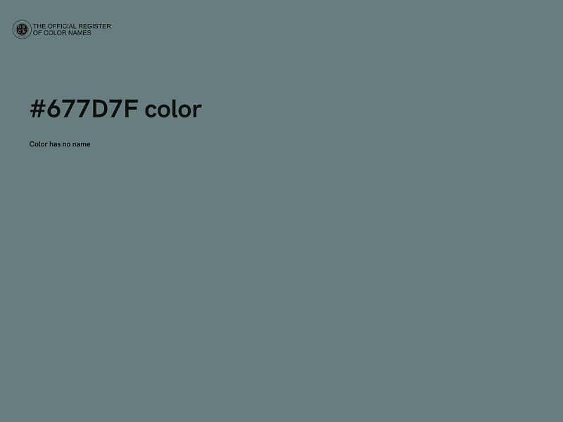 #677D7F color image