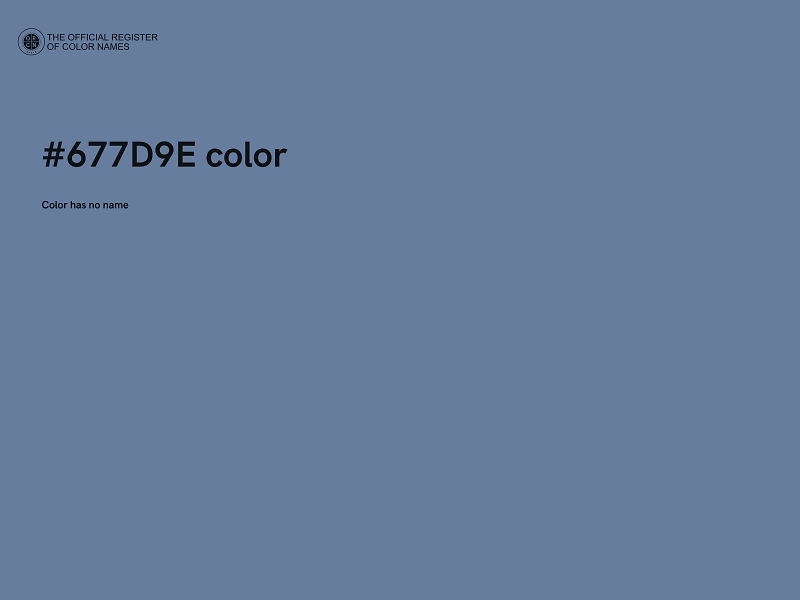 #677D9E color image