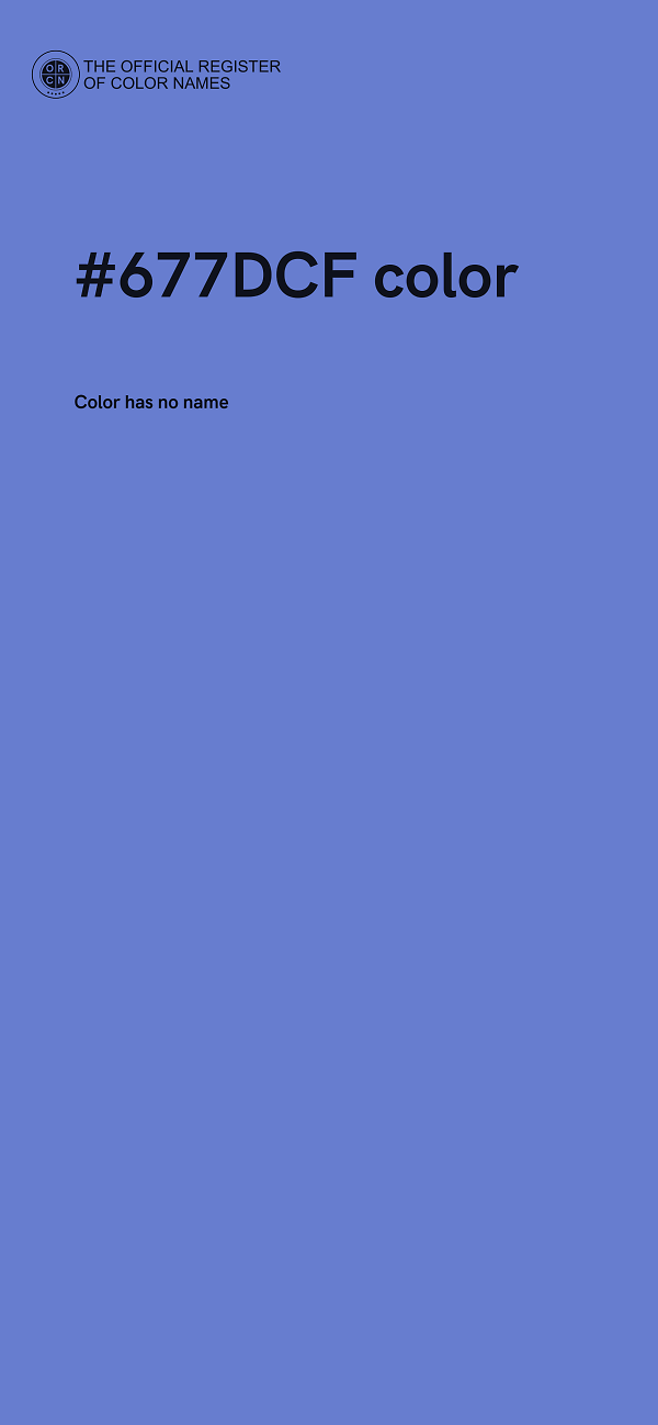 #677DCF color image