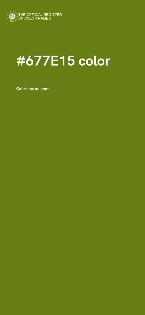 #677E15 color image