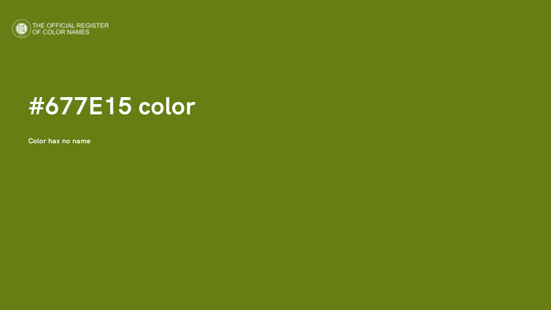 #677E15 color image