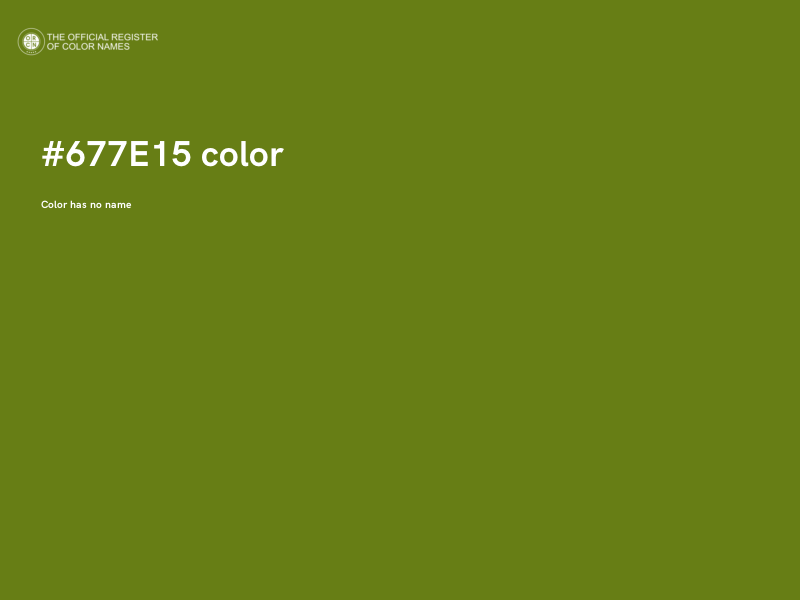 #677E15 color image