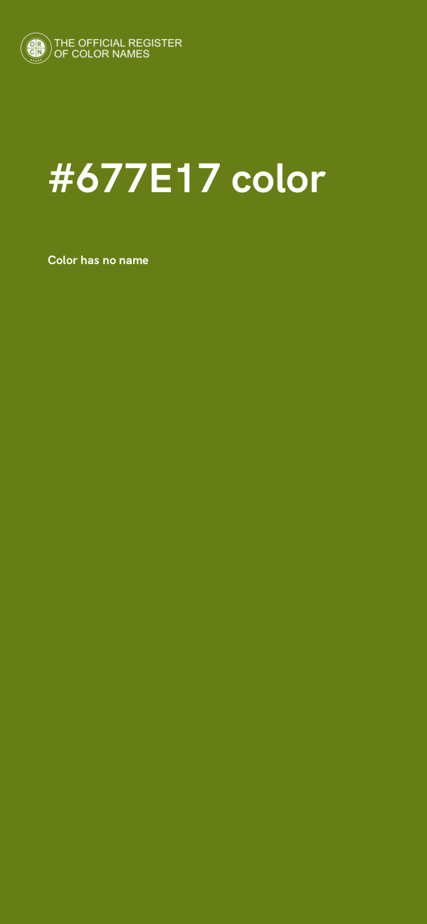 #677E17 color image
