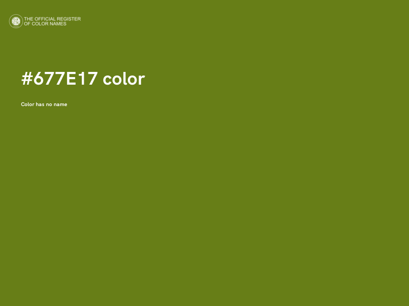 #677E17 color image