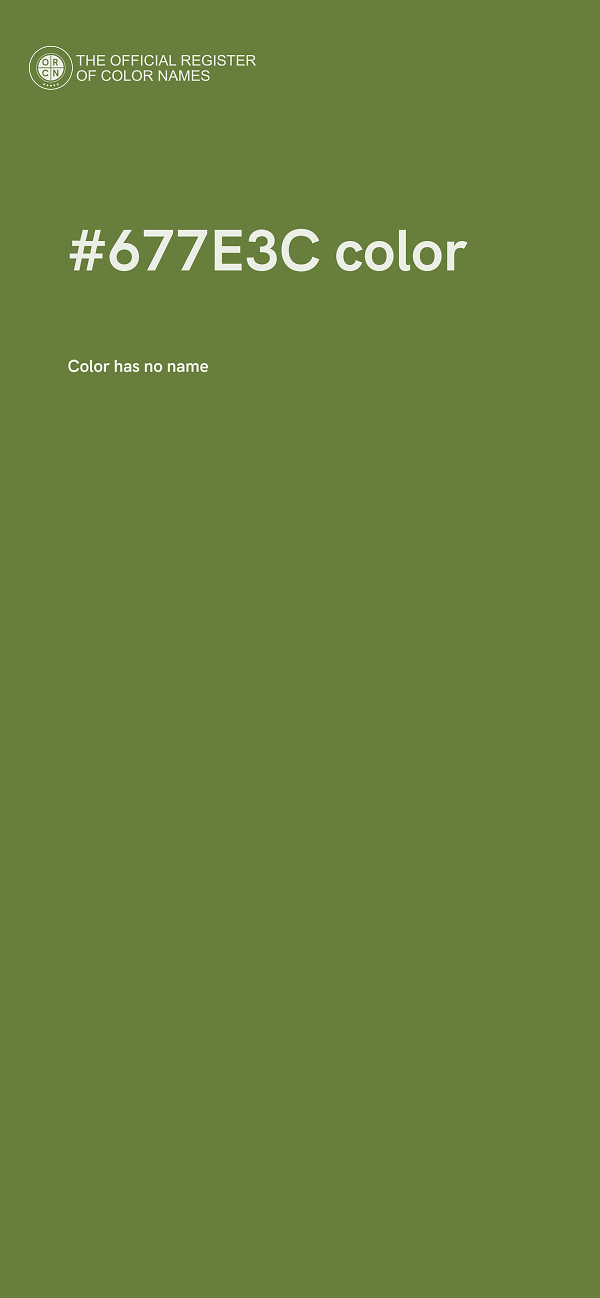 #677E3C color image