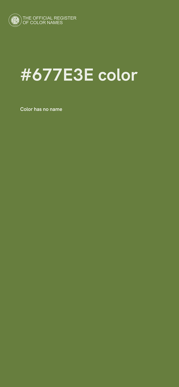 #677E3E color image