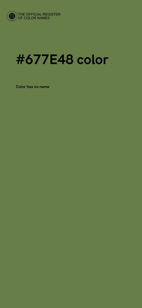 #677E48 color image