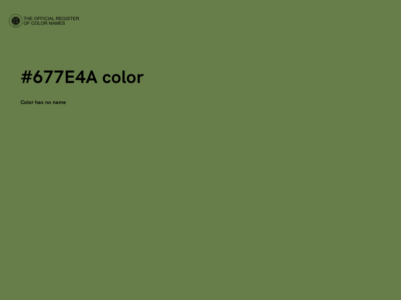 #677E4A color image