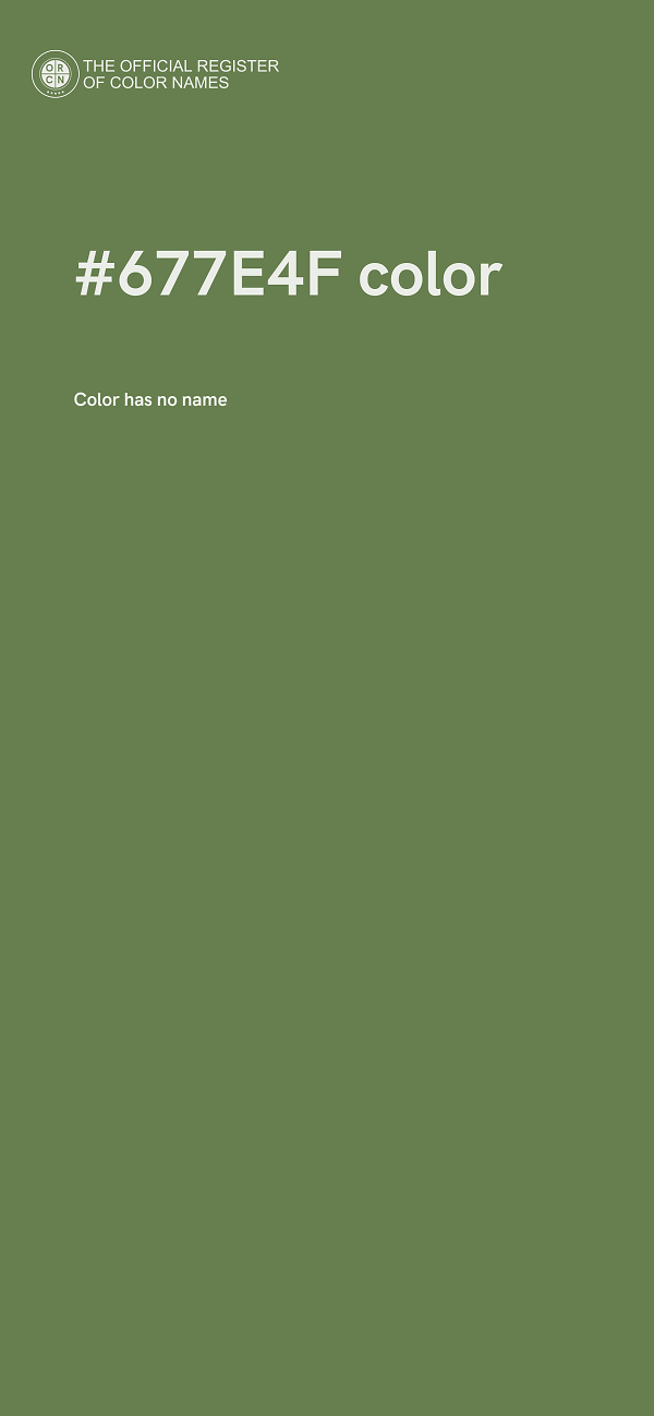 #677E4F color image