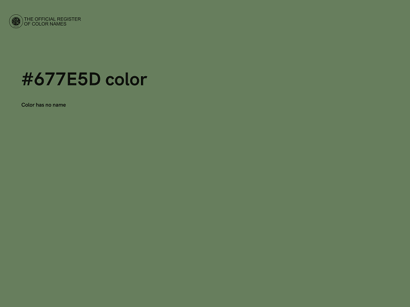 #677E5D color image