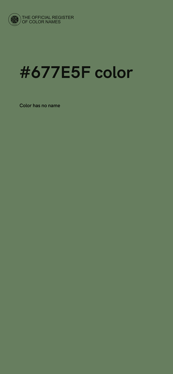 #677E5F color image