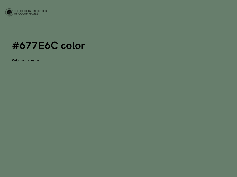 #677E6C color image