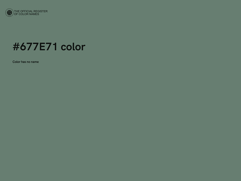 #677E71 color image