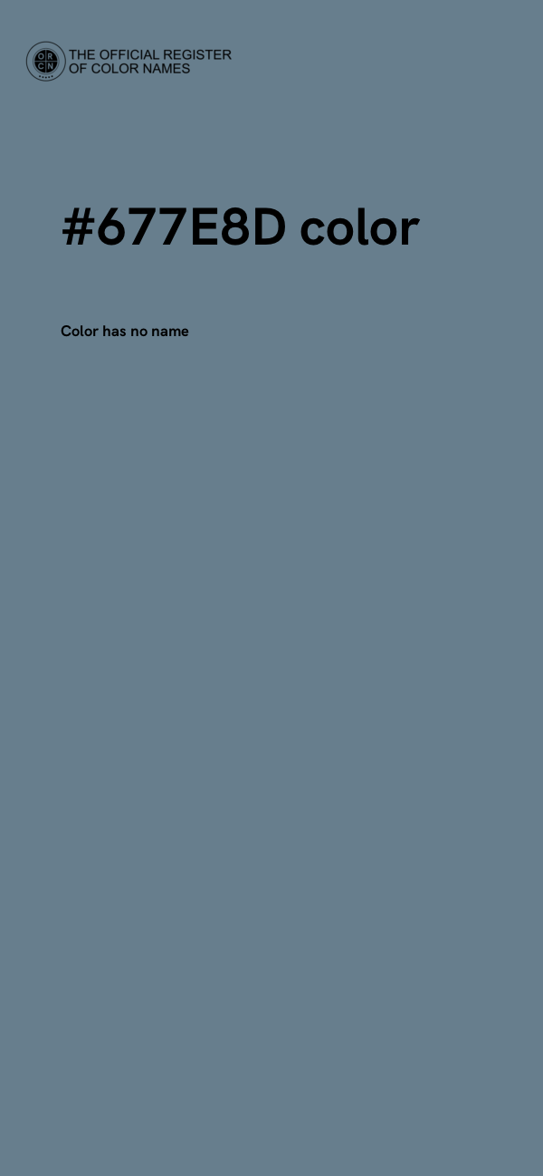 #677E8D color image