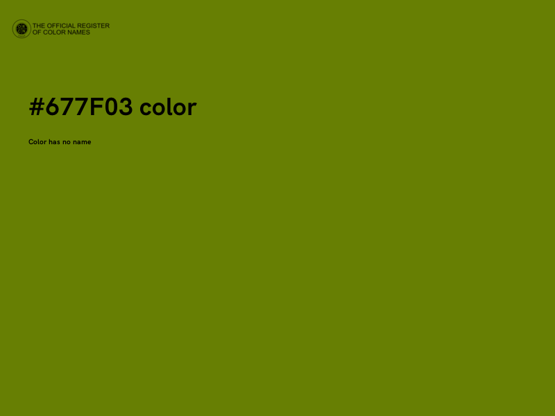 #677F03 color image