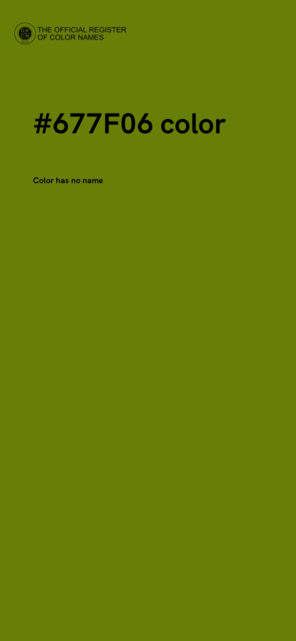 #677F06 color image