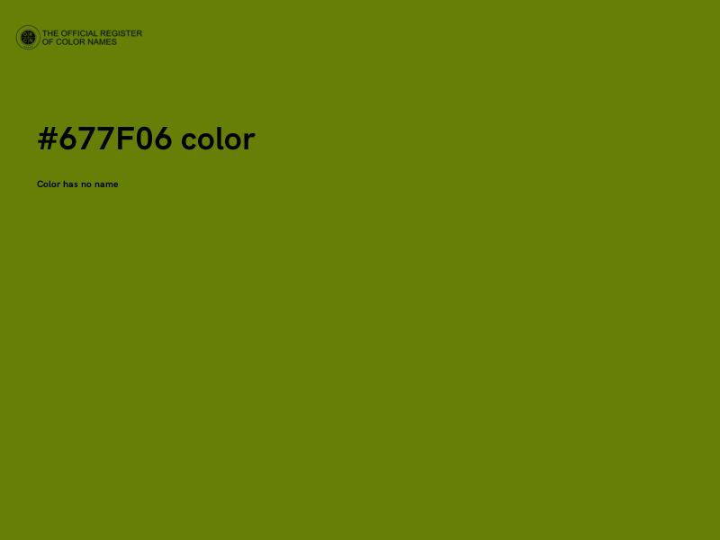 #677F06 color image