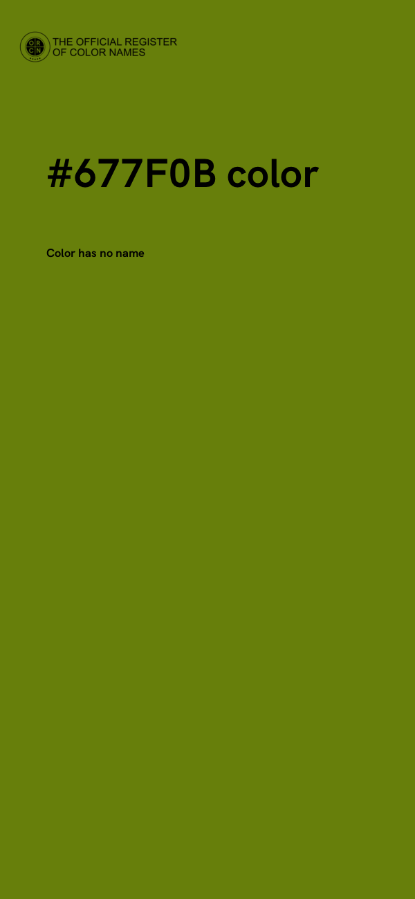 #677F0B color image