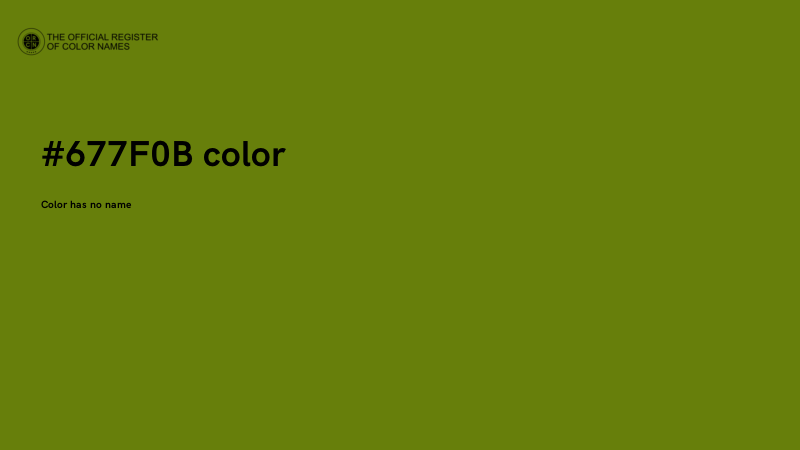 #677F0B color image