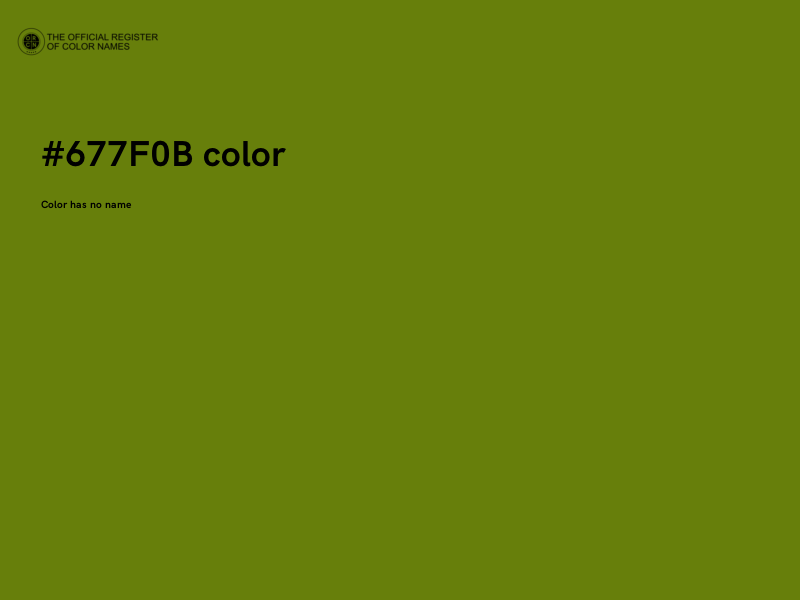 #677F0B color image