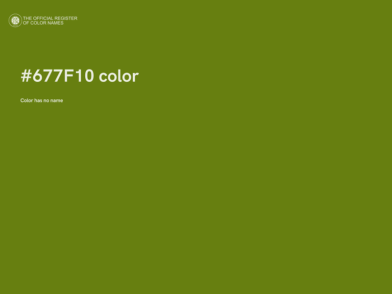 #677F10 color image