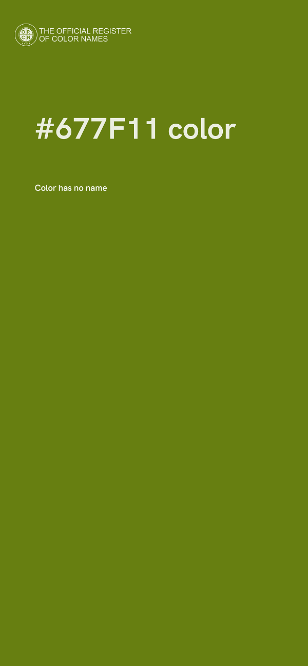 #677F11 color image