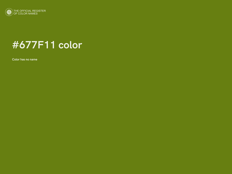 #677F11 color image