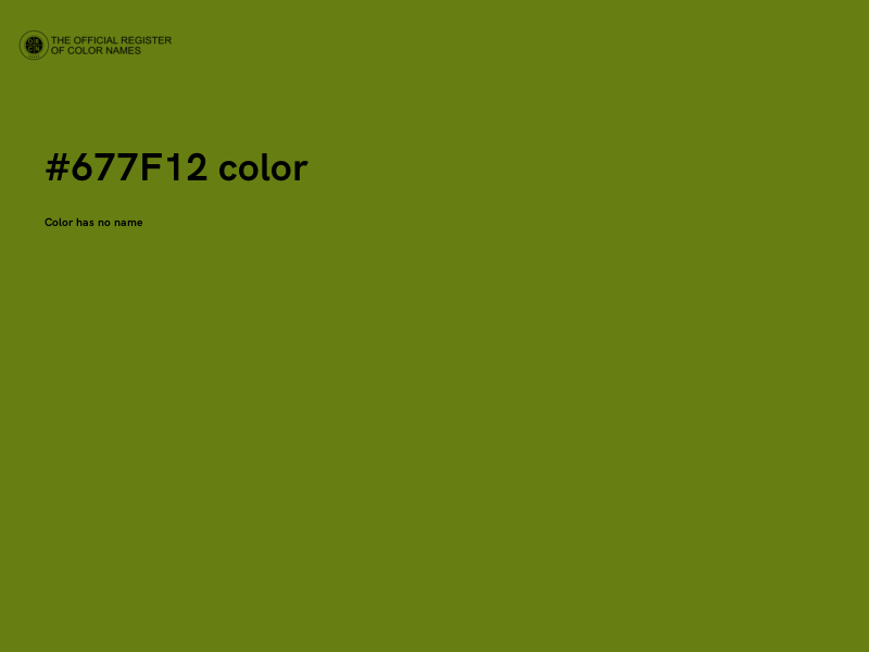 #677F12 color image