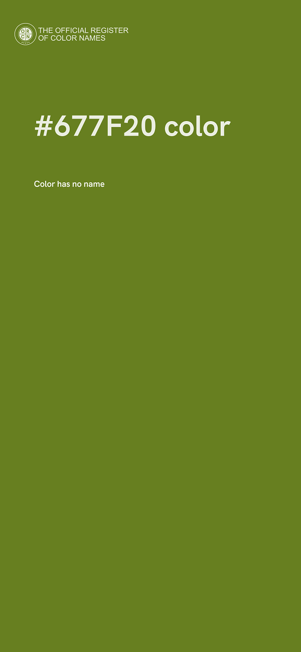 #677F20 color image
