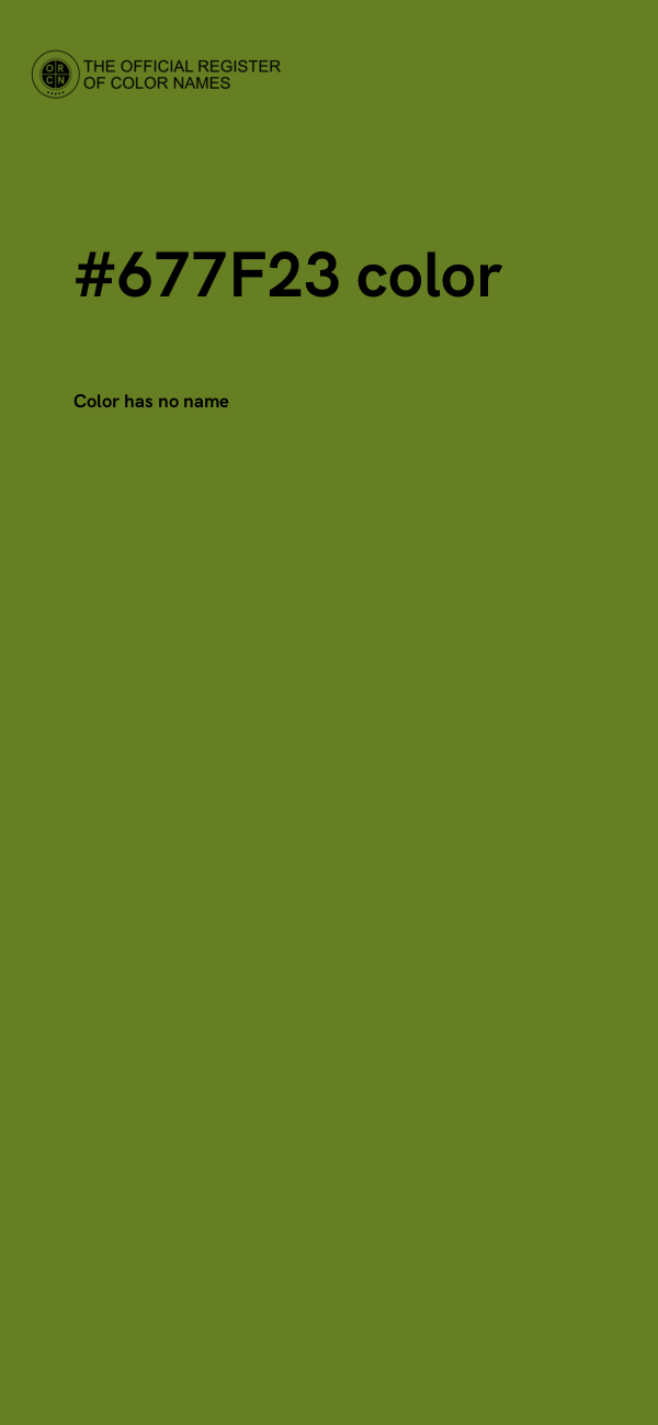 #677F23 color image