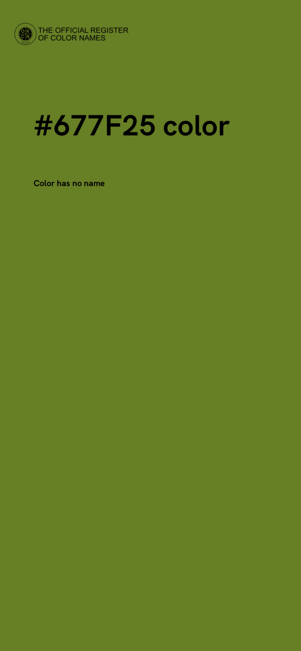 #677F25 color image