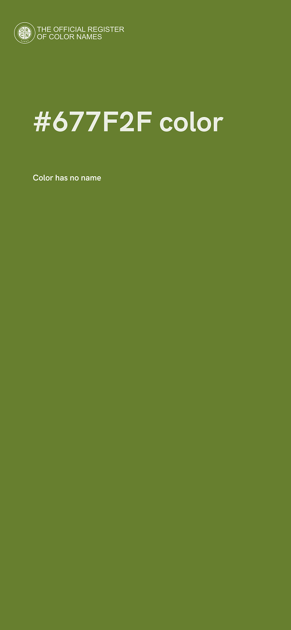 #677F2F color image