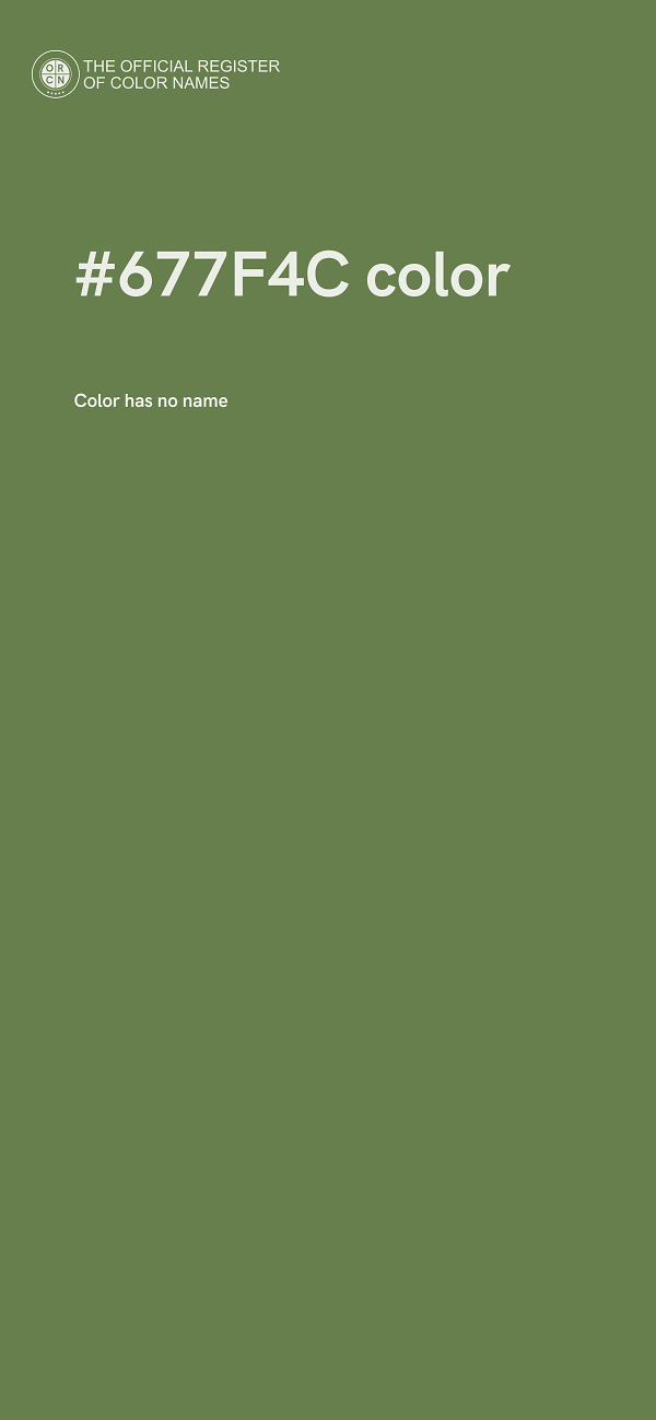 #677F4C color image