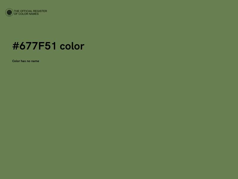 #677F51 color image