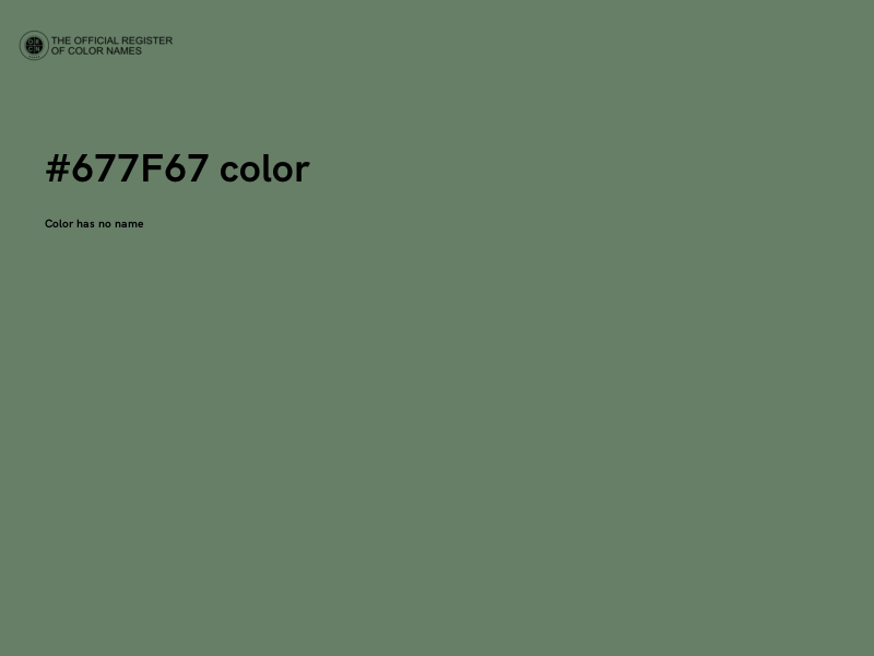 #677F67 color image