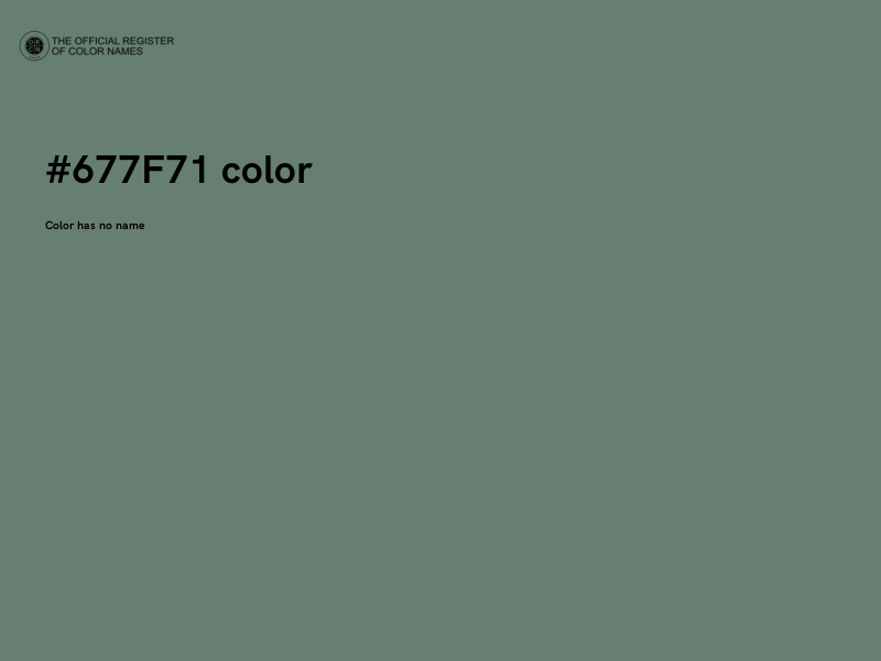 #677F71 color image