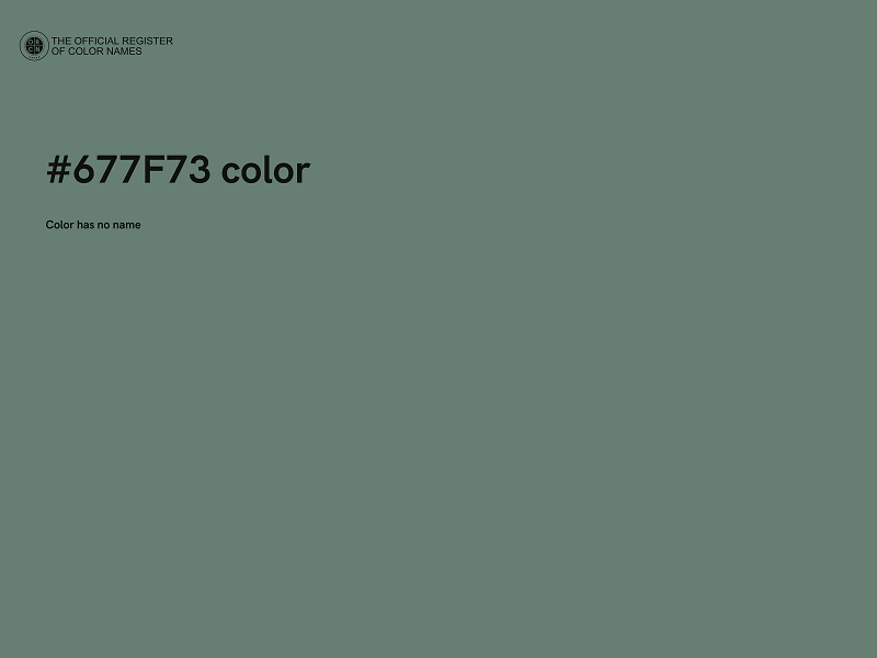 #677F73 color image