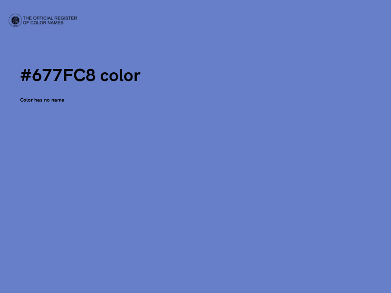#677FC8 color image