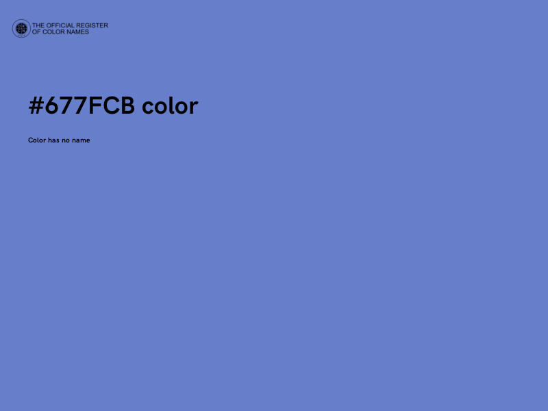 #677FCB color image