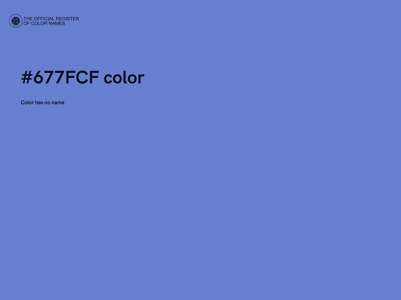 #677FCF color image