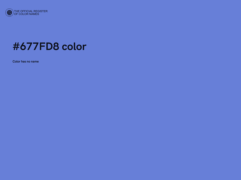 #677FD8 color image